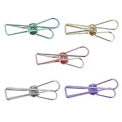 Pinces de Reliure Acier Bulldog Clips Multicolore