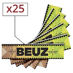 Feuilles slim Beuz brown par 25