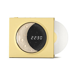 Yonis Réveil Vinyle Bluetooth 5.3 Haut-Parleur Sans Fil Enceinte Bluetooth Rétro Vinyle Synchronisation Horloge Qualité Sonore Hi-Fi YONIS