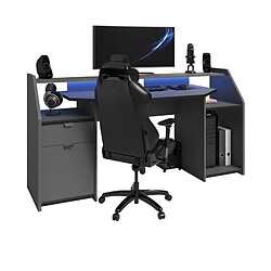 But Bureau gamer LED DARKUSS gris noir