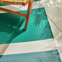 Avis Jardindeco Tapis extérieur en polypropylène Spargi 1744 vert 120 x 160 cm.