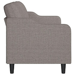 Avis vidaXL Canapé à 3 places Taupe 180 cm Tissu