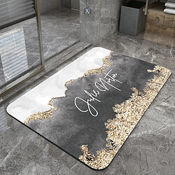 LUUCOZK Tapis de bain antidérapants absorbants à séchage rapide, décoration de salle de bain, motif 9-40 x 60CM 