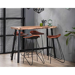 Lisa Design Kochi - lot de quatre tabourets de bar - en cuir