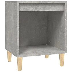 Acheter vidaXL Tables de chevet 2 pcs Gris béton 40x35x50 cm