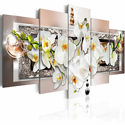 Paris Prix Tableau Imprimé White Abstract Orchid 100 x 200 cm 