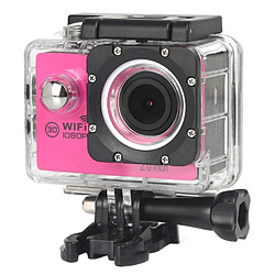 Wewoo Caméra de sport étanche 1080P Magenta Portable WiFi, écran de 2 pouces, Generalplus 4248 170 A + Degrés Grand Angle, Carte Micro SD