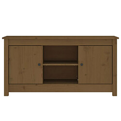 Avis Maison Chic Meuble TV scandinave - Banc TV pour salon Marron miel 103x36,5x52 cm Bois de pin massif -MN98692