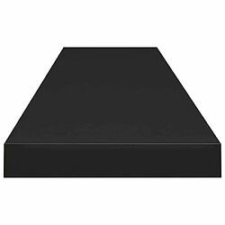 Maison Chic Lot de 4 Étagères murales,Étagère Rangement flottate noir 120x23,5x3,8 cm MDF -MN15284 pas cher