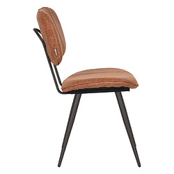 Avis LABEL51 Chaises à manger lot de 2 Fos 49x60x87 cm cognac