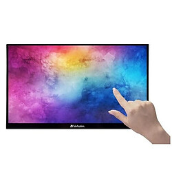 Moniteur à Ecran Tactile Verbatim PMT-15 Noir IPS LCD Verbatim 49592 écran plat de PC 39,6 cm (15.6") 1920 x 1080 pixels Full HD LCD Écran tactile Noir