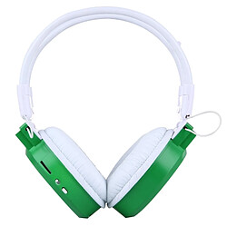 Wewoo Casque Sport vert pour Smartphones & iPad & Ordinateur Portable & & MP3 ou Autres Dispositifs Audio Afficher les informations de la piste et SD / TF Card, Pliant Stéréo HiFi Sans Fil avec Écran LCD