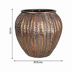 Cache-pot Alexandra House Living Doré Fer 35 x 32 x 35 cm pas cher