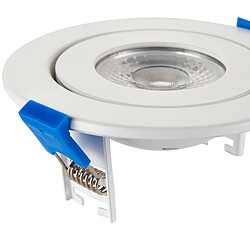 Acheter Saxby Downlight encastré 4CCT Tri Wattage 8W Peinture Blanc Mat IP44