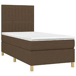 Avis Sommier à lattes,Cadre à lattes de lit pour Adulte matelas et LED Marron foncé 100x200 cm -MN98174