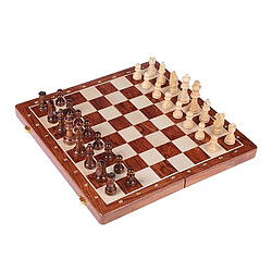 Jeu D'échecs En Bois De Voyage En Bois Pliant 39x39cm Avec étui De Rangement jeu d'échecs international avec jouet étui de rangement