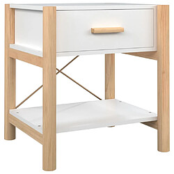 Acheter vidaXL Tables de chevet 2 pcs Blanc 42x38x45 cm Bois d’ingénierie