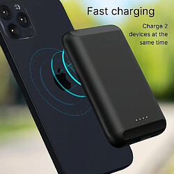 Universal Chargeur de banque d'alimentation portable de Mag-SAFE sans faute pour iPhone 12 Pro / Max / Mini - 15W 5000mAh, noir