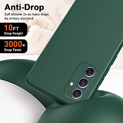 Avis Htdmobiles Coque pour Samsung Galaxy A55 5G - housse etui silicone gel fine + film ecran - VERT