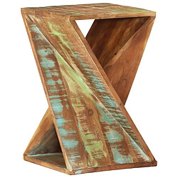 vidaXL Table d'appoint 35x35x55 cm Bois massif de récupération