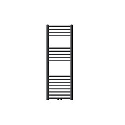 LuxeBath Radiateur sèche-serviette forme droite anthracite connexion central 40x120 cm