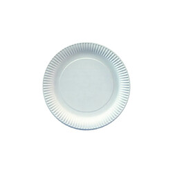 STARPAK Assiette en carton, rond, diamètre: 230 mm, blanc ()