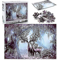 Universal 1000 élans dans le puzzle de la forêt DIY Puzzle Jouets Assemblage Images Déco 