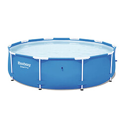 Piscine hors sol ronde 305 x h76 cm structure en acier 56677