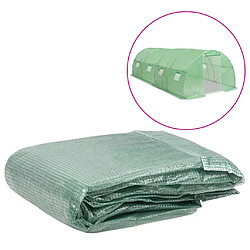 vidaXL Couverture de remplacement de serre (18 m²) 300x600x200 cm Vert