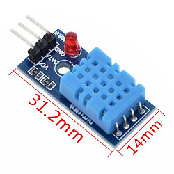 Carte de Module de Capteur D'humidité de Température 4 Pièces DH11 avec Câble pour Raspberry Pi