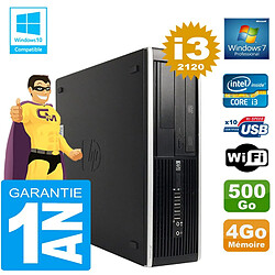 PC HP Compaq 8300 SFF Core I3-2120 Ram 4Go Disque 500 Go Graveur DVD Wifi W7 - Occasion