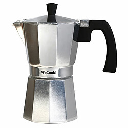 Cafetière Expresso Italienne en Aluminium 1 Tasse de Café, Vitrocérame, Gaz, , Argent, Wecook, Paola