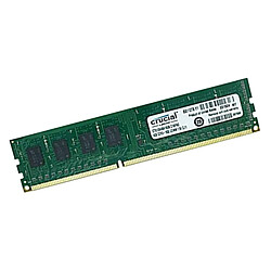 4Go RAM Crucial CT51264BA160B.C16FN2 DDR3 DIMM PC3-12800U 1600Mhz 1.5v CL11 - Occasion