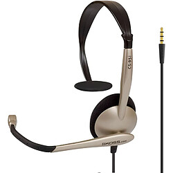 Casque d'Écoute Filaire avec Microphone Anti-bruit pour Bureau Vidéoconférence, , Beige, KOSS, CS95i