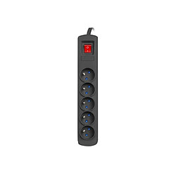 Natec Surge protector Bercy 400 1,5m 5 sockets blac