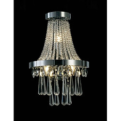 Luminaire Center Applique murale Sophia 3 Ampoules E14 chrome poli/cristal Coloris : chrome poli Largeur en Cm : 30 Hauteur en Cm : 45 Profondeur en Cm : 17 Poids en Kilos : 2,5 Efficacité énergétique : A++ to D Nombre d'ampoules :