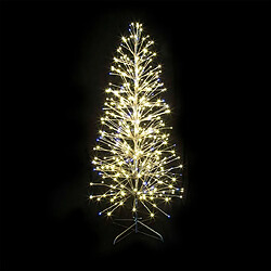 sapin spray - cuivre - 2.1 mètres - 600led - blanc chaud - pétillant - festilight 40478-cmatp9