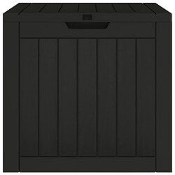 Acheter vidaXL Boîte de stockage de jardin noir 55,5x43x53 cm polypropylène