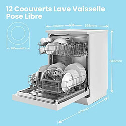 Lave-vaisselle Comfee 60cm pose libre 12 couverts