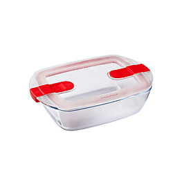 Pyrex PLAT RECTANGULAIRE 1.1L 23*15CM AVEC COUVERCLE BOUTON VAP COOK & HEAT