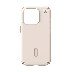 Speck Coque pour iPhone 15 Pro MagSafe Presidio2 Pro Click-lock Douce au Toucher Beige 