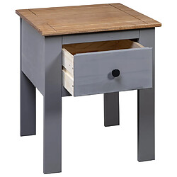 Acheter vidaXL Table de chevet Gris 46x40x57 cm Pin Gamme Panama