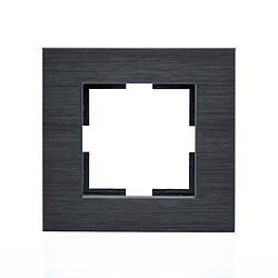 VIKO Plaque de finition métal noir 1 poste 84x87x10mm 