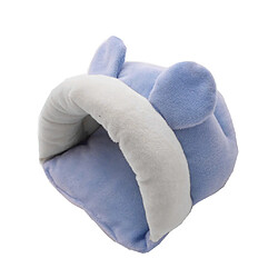 lit de poche pour gerbilles de souris pour rats Sac De Couchage écureuil En Coton Pour Petits Animaux De Compagnie Hamster Coton Hiver Maison Chaude Nid Bleu