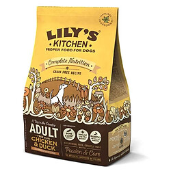 Croquettes Sans Céréales au Poulet Fermier et au Canard pour Chiens - Lily's Kitchen - 1Kg