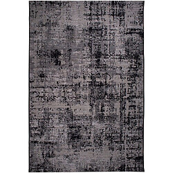 Vivaraise Tapis en polypropylène noir Catania 110 x 60 cm.