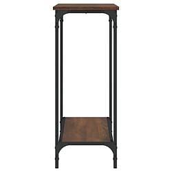 Maison Chic Table console | Meuble d'entrée | Table d'appoint chêne marron 101x30,5x75 cm bois d'ingénierie -GKD70740 pas cher