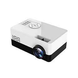 Yonis Mini Vidéoprojecteur HD Portable 1080P LED Mini Vidéoprojecteur HD 1080P Portable Support TF AV U-Disk LED Léger Noir YONIS