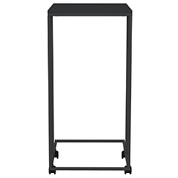 Acheter Maison Chic Table d'appoint | Table Basse avec roues Noir 40x30x63,5 cm Bois d'ingénierie -GKD71630