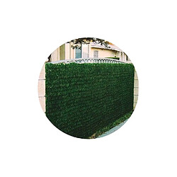 Jet7Garden Haie artificielle 140 brins vert thuya en rouleau 1 x 3 m (Lot de 10).